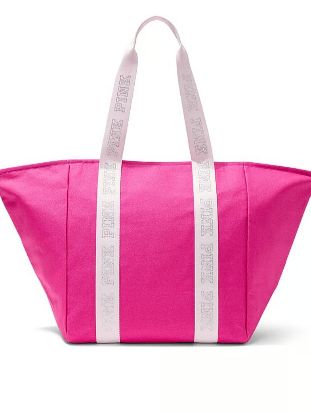 Vs Pink Bling Canvas Tote